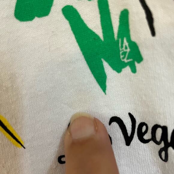 Vintage 80s Screen Stars Best Flamingo print white & pink single stitch T shirt - Picture 7 of 11